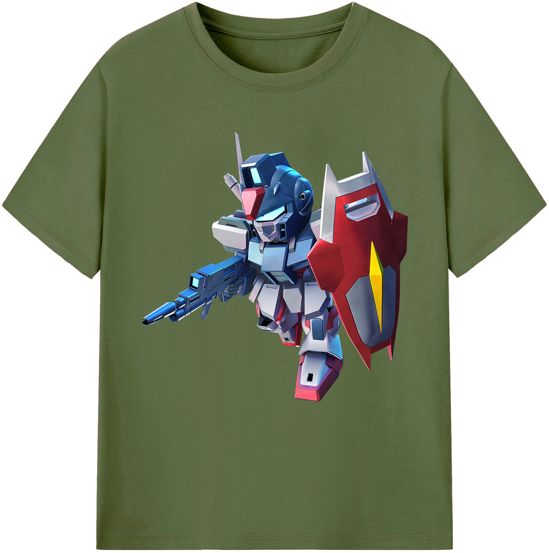 （画像用） 機動戦士ガンダム Mobile Suit Gundam 綿100％半袖Tシャツ（フロントプリント）